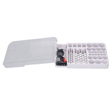 Battery Storage Box Soft Padding Battery Carrying Case with Capacity Test Instrument - 45-Degree Angle