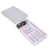 Battery Storage Box Soft Padding Battery Carrying Case with Capacity Test Instrument