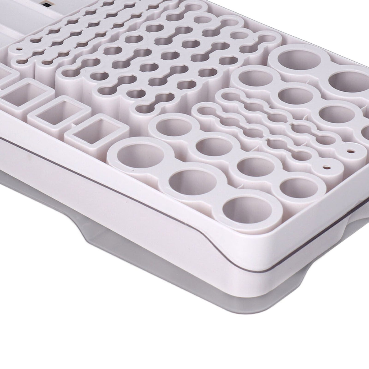 Battery Storage Box Soft Padding Battery Carrying Case with Capacity Test Instrument