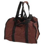 Firewood Bag Large Capacity Heavy Duty Wearable Canvas Outdoor Firewood Carrier for Camping Picnics BBQ - Side View