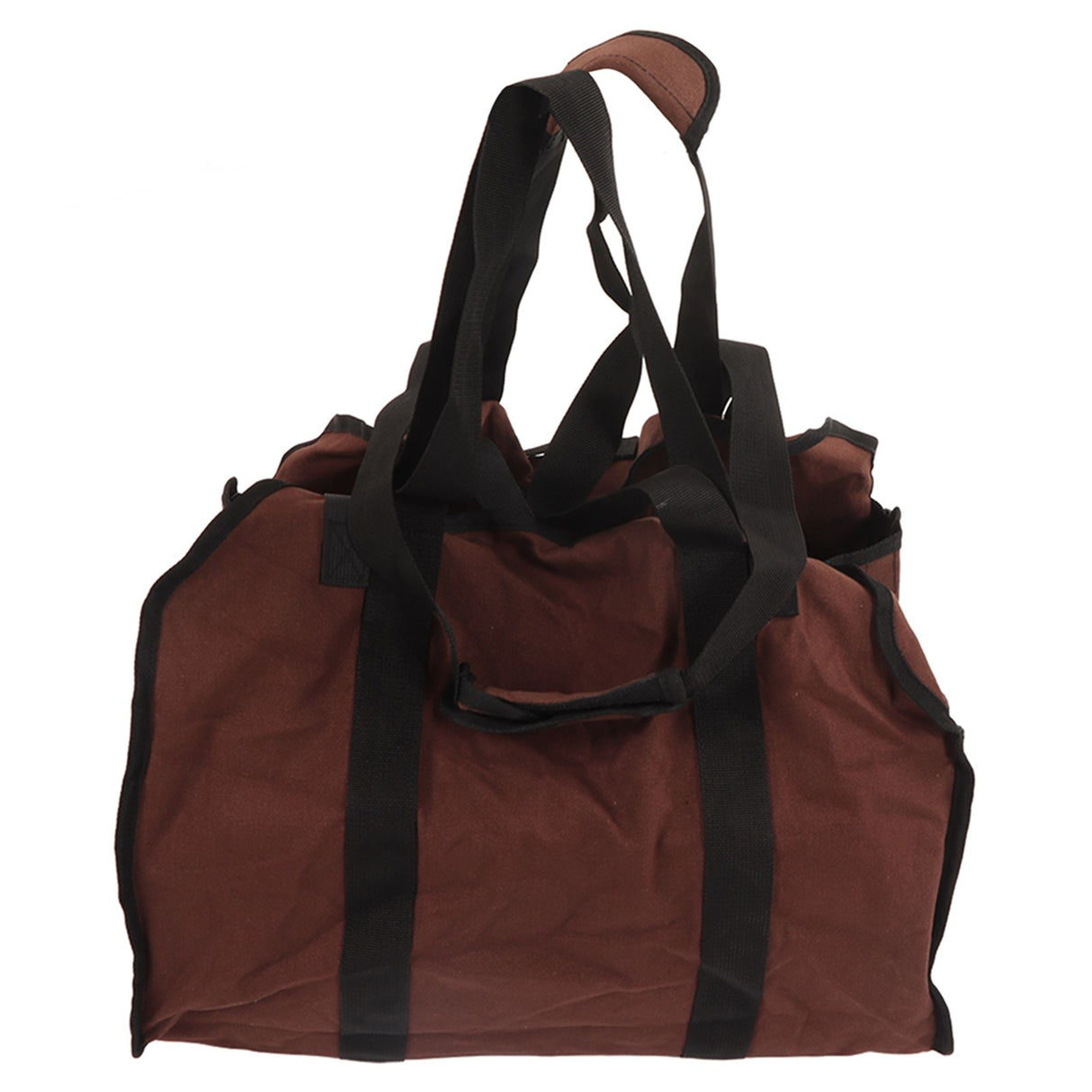Firewood Bag Large Capacity Heavy Duty Wearable Canvas Outdoor Firewood Carrier for Camping Picnics BBQ