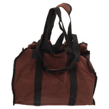 Firewood Bag Large Capacity Heavy Duty Wearable Canvas Outdoor Firewood Carrier for Camping Picnics BBQ - Top-Down View