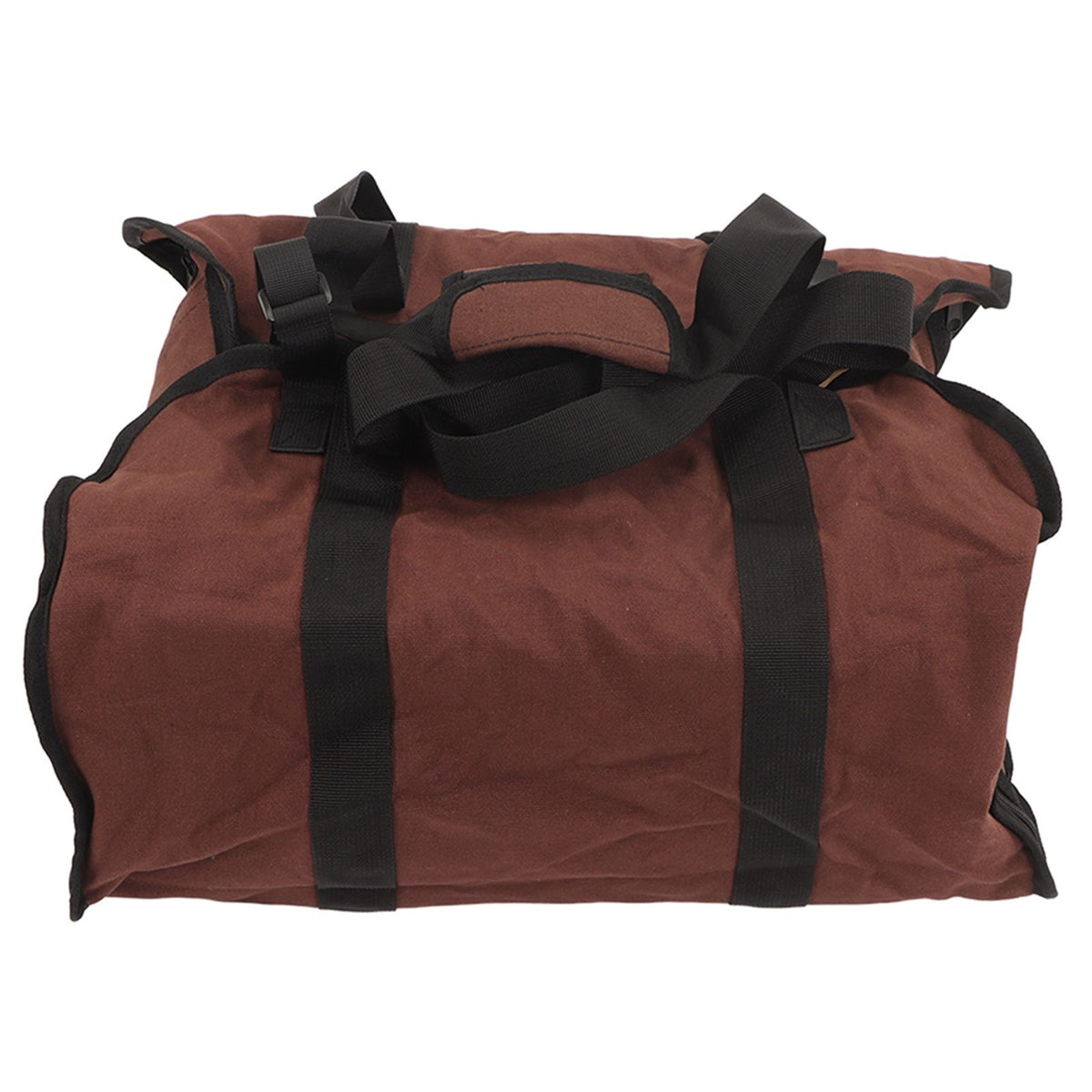 Firewood Bag Large Capacity Heavy Duty Wearable Canvas Outdoor Firewood Carrier for Camping Picnics BBQ