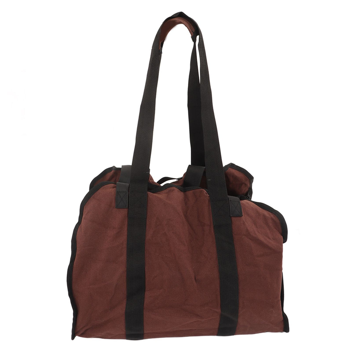 Firewood Bag Large Capacity Heavy Duty Wearable Canvas Outdoor Firewood Carrier for Camping Picnics BBQ