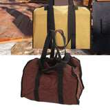 Firewood Bag Large Capacity Heavy Duty Wearable Canvas Outdoor Firewood Carrier for Camping Picnics BBQ