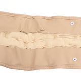Back Decompression Belt Inflatable Relaxing Muscles Traction Function TPU Material Lower Back Support Device Khaki Silver Inflator L