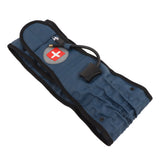 Back Decompression Belt Inflatable Relaxing Muscles Traction Function TPU Material Lower Back Support Device Blue Silver Inflator L - Front View