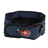 Back Decompression Belt Inflatable Relaxing Muscles Traction Function TPU Material Lower Back Support Device Blue Silver Inflator L - 45-Degree Angle