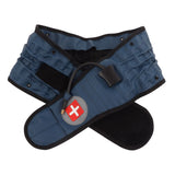 Back Decompression Belt Inflatable Relaxing Muscles Traction Function TPU Material Lower Back Support Device Blue Silver Inflator L - Low Angle