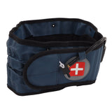 Back Decompression Belt Inflatable Relaxing Muscles Traction Function TPU Material Lower Back Support Device Blue Silver Inflator L