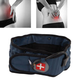Back Decompression Belt Inflatable Relaxing Muscles Traction Function TPU Material Lower Back Support Device Blue Silver Inflator L - Extra Image