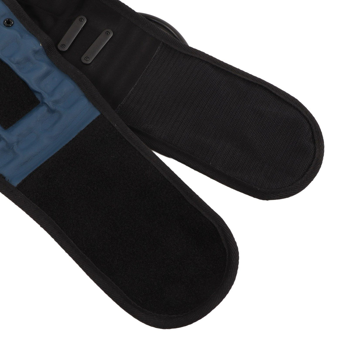 Back Decompression Belt Inflatable Relaxing Muscles Traction Function TPU Material Lower Back Support Device Blue Silver Inflator L