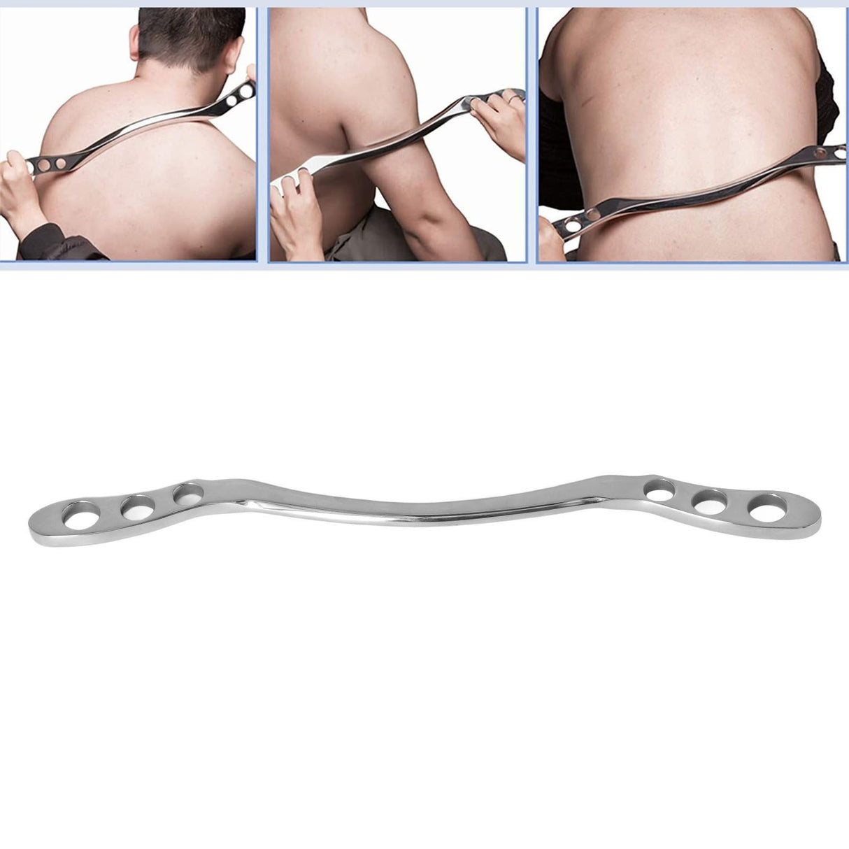 Stainless Steel Gua Sha Massage Tool Reduce Pain Physical Therapy Comfortable Massage Scraping Board for Back