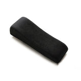 Ergonomic Chair Armrest Pads Gaming Chair Armrest Cushions Elbow Pillow Curved Model for Computer Wheelchair Black Flannel Front 6cm Back 3cm