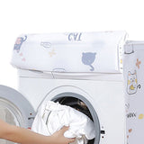 Dust Cover Cartoon Pattern Waterproof UV Resistance Anti Dirty Thickened Cover for 10kg Washing Machine Cat Clamshell Type 55 X 75 X 100