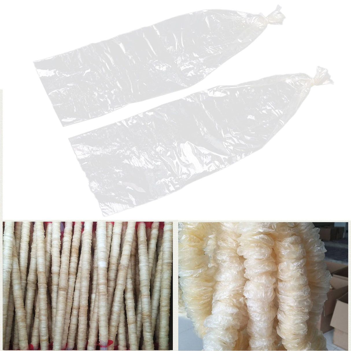 20Pcs Edible Drying Sausage Casing for Flavorous Homemade Sausages Ham Kitchen Accessories