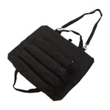 Roll Up Tool Bag Multi Purpose Tool Pouch Portable Multi Pocket Hanging Foldable Wrench Storage Carrier Black - Front View