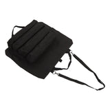 Roll Up Tool Bag Multi Purpose Tool Pouch Portable Multi Pocket Hanging Foldable Wrench Storage Carrier Black - Rear View