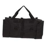 Roll Up Tool Bag Multi Purpose Tool Pouch Portable Multi Pocket Hanging Foldable Wrench Storage Carrier Black