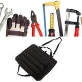 Roll Up Tool Bag Multi Purpose Tool Pouch Portable Multi Pocket Hanging Foldable Wrench Storage Carrier Black - Extra Image
