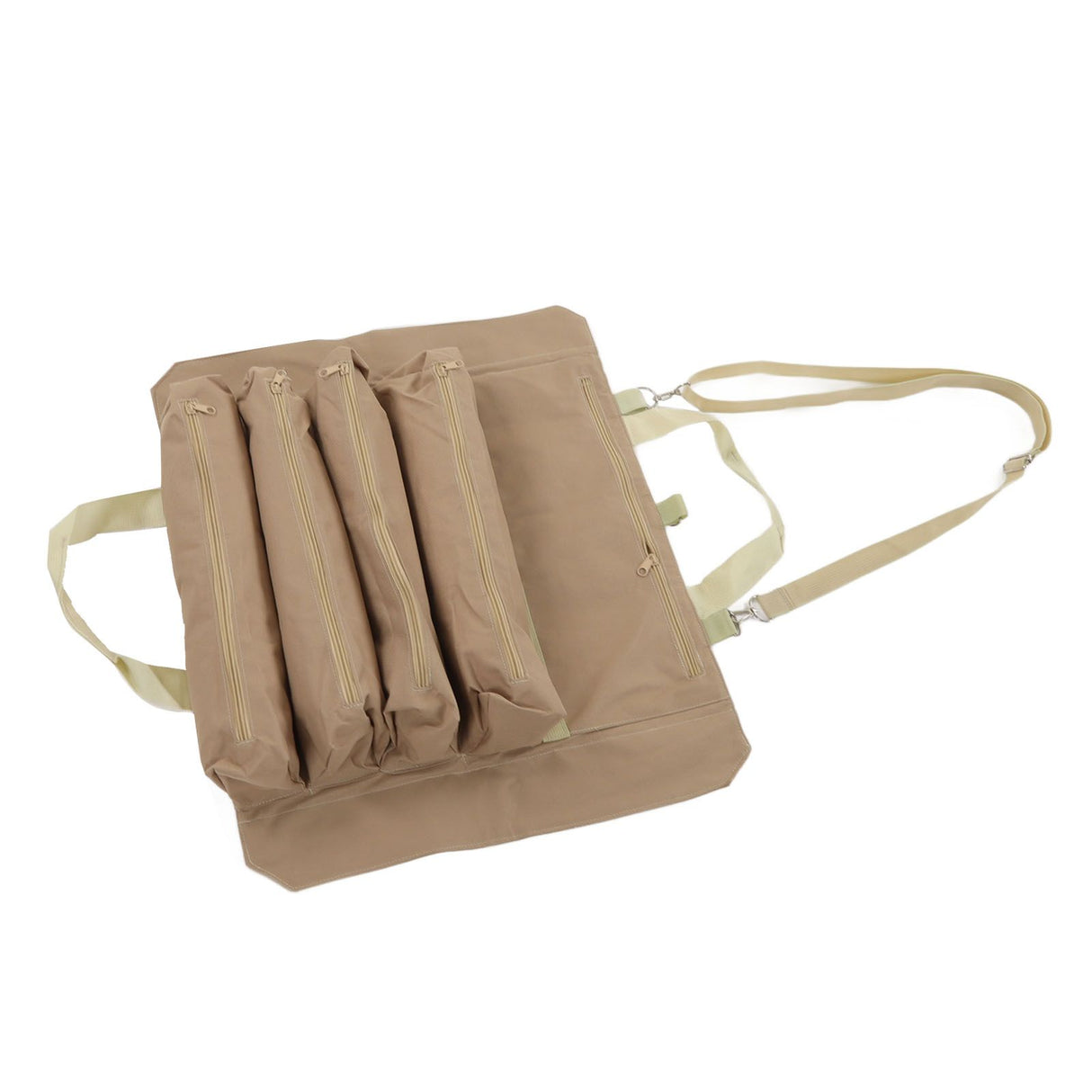 Roll Up Tool Bag Multi Purpose Tool Pouch Portable Multi Pocket Hanging Foldable Wrench Storage Carrier Khaki