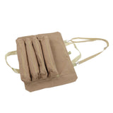 Roll Up Tool Bag Multi Purpose Tool Pouch Portable Multi Pocket Hanging Foldable Wrench Storage Carrier Khaki