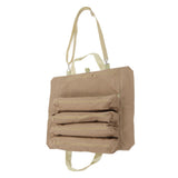 Roll Up Tool Bag Multi Purpose Tool Pouch Portable Multi Pocket Hanging Foldable Wrench Storage Carrier Khaki - Top-Down View