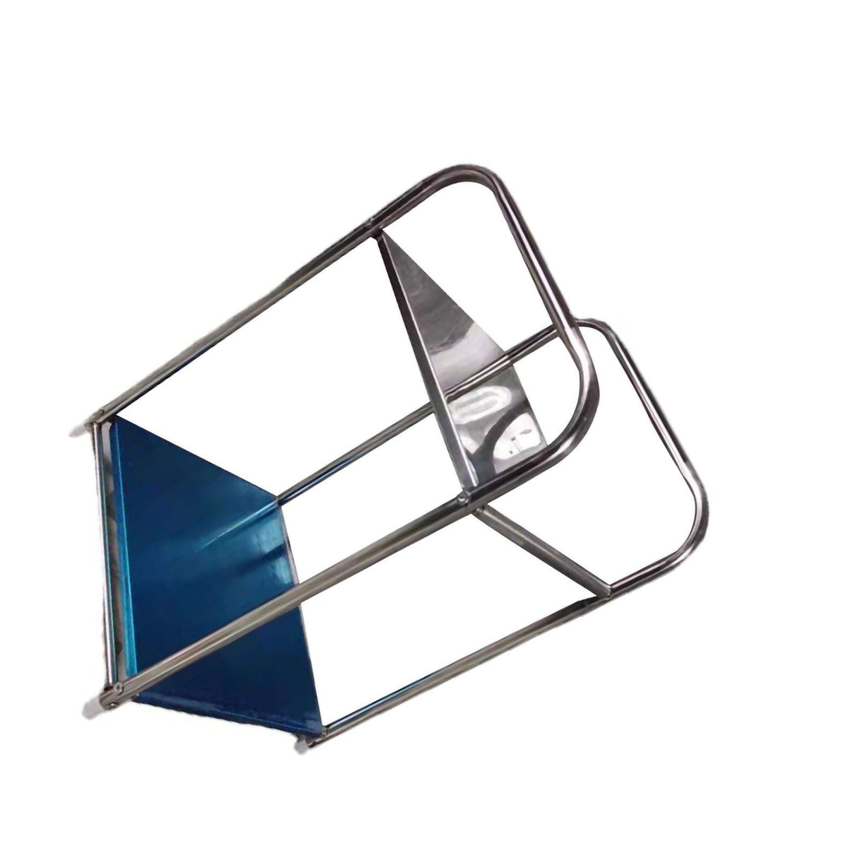 Storage Shelf Stainless Steel Heavy Duty Rack Side Shelving Table End Shelving Holder for Bathroom Bedroom Two Layers (Two Boards)