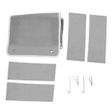 Hanging Closet Organizer Multilayer Strong Load Bearing Capacity Nonwoven Over Door Organizer Hanging Organizer with 2 Hooks Grey 4 Compartments