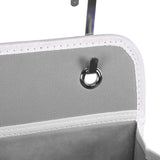 Hanging Closet Organizer Multilayer Strong Load Bearing Capacity Nonwoven Over Door Organizer Hanging Organizer with 2 Hooks Grey 4 Compartments