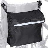 Wheelchair Backpack Bag Electric Wheel Chair Accessories Pouch for Back of Chair Black