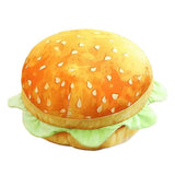 Hamburger Throw Pillow Multi Purpose Plush and PP Cotton Back Pillow for Valentine's Day Birthday Gift Toy Type 1 40cm/15.7in