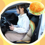 Hamburger Throw Pillow Multi Purpose Plush and PP Cotton Back Pillow for Valentine's Day Birthday Gift Toy Type 1 40cm/15.7in - 45-Degree Angle