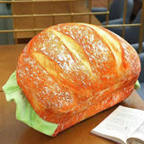 Hamburger Throw Pillow Multi Purpose Plush and PP Cotton Back Pillow for Valentine's Day Birthday Gift Toy Type 2 55cm/21.7in - Front View