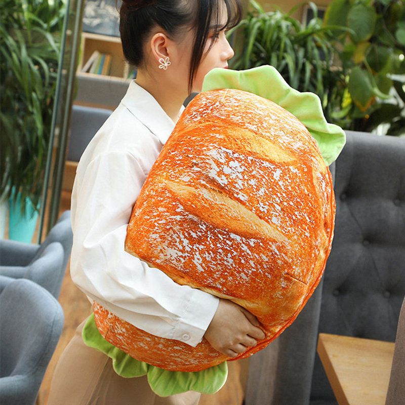 Hamburger Throw Pillow Multi Purpose Plush and PP Cotton Back Pillow for Valentine's Day Birthday Gift Toy Type 2 55cm/21.7in