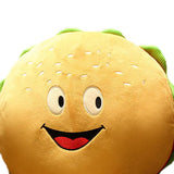 Hamburger Throw Pillow Multi Purpose Plush and PP Cotton Back Pillow for Valentine's Day Birthday Gift Toy Type 3 30cm/11.8in - Side View