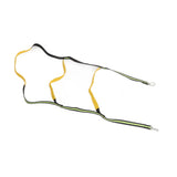 Boat Marine Rope Ladder Boarding Rope Ladder for Inflatable Boat Kayak Motorboat Canoeing Fluorescent Green 3 Stairs - Side View