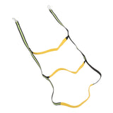 Boat Marine Rope Ladder Boarding Rope Ladder for Inflatable Boat Kayak Motorboat Canoeing Fluorescent Green 3 Stairs - Close-Up Angle