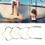 Boat Marine Rope Ladder Boarding Rope Ladder for Inflatable Boat Kayak Motorboat Canoeing Fluorescent Green 4 Stairs