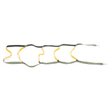 Boat Marine Rope Ladder Boarding Rope Ladder for Inflatable Boat Kayak Motorboat Canoeing Fluorescent Green 5 Stairs