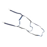 Boat Marine Rope Ladder Boarding Rope Ladder for Inflatable Boat Kayak Motorboat Canoeing Blue 3 Stairs - Side View