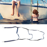 Boat Marine Rope Ladder Boarding Rope Ladder for Inflatable Boat Kayak Motorboat Canoeing Blue 3 Stairs