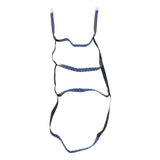 Boat Marine Rope Ladder Boarding Rope Ladder for Inflatable Boat Kayak Motorboat Canoeing Blue 4 Stairs - Top-Down View
