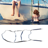 Boat Marine Rope Ladder Boarding Rope Ladder for Inflatable Boat Kayak Motorboat Canoeing Blue 4 Stairs