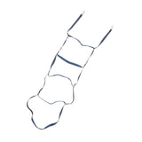 Boat Marine Rope Ladder Boarding Rope Ladder for Inflatable Boat Kayak Motorboat Canoeing Blue 5 Stairs - Front View