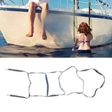 Boat Marine Rope Ladder Boarding Rope Ladder for Inflatable Boat Kayak Motorboat Canoeing Blue 5 Stairs - Extra Image