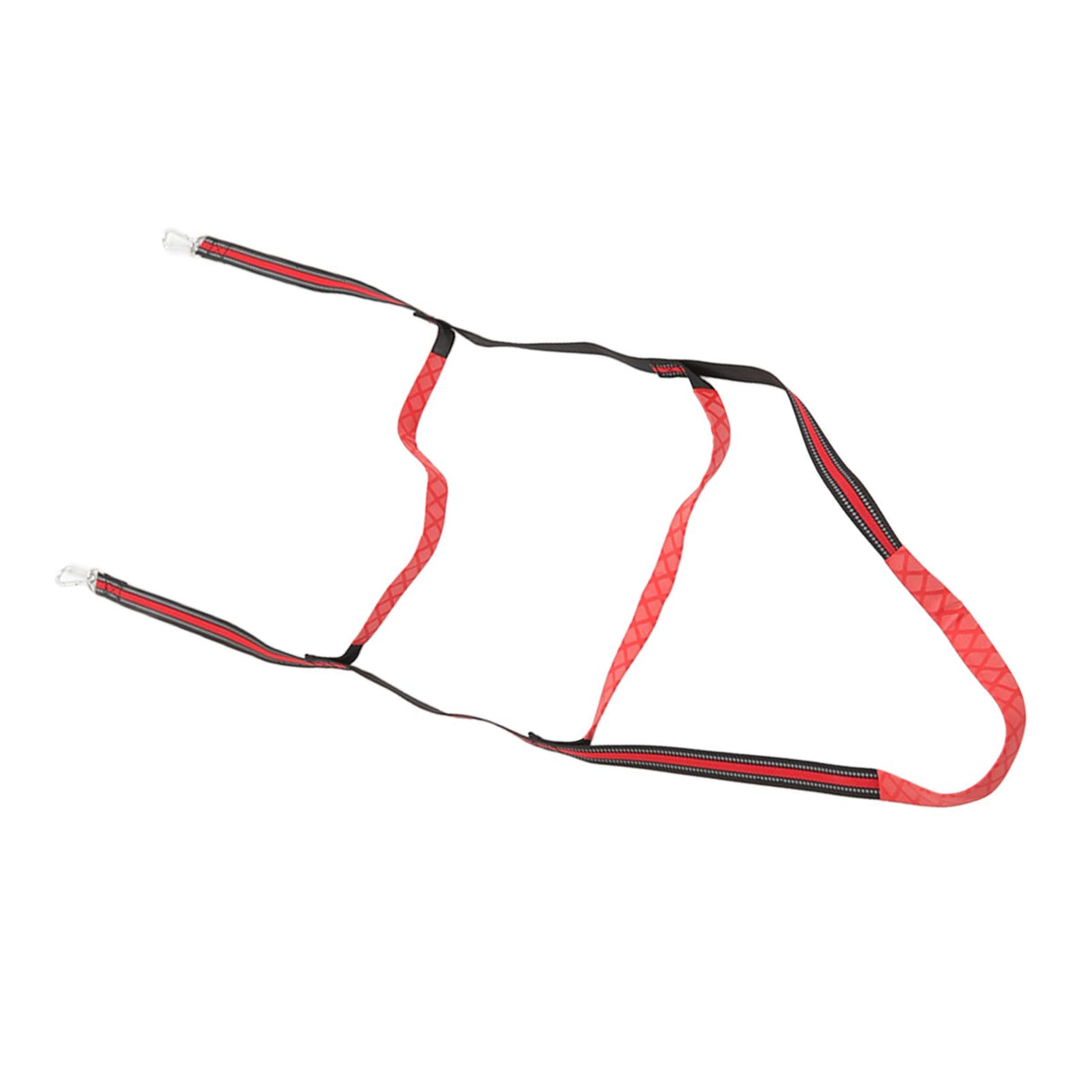 Boat Marine Rope Ladder Boarding Rope Ladder for Inflatable Boat Kayak Motorboat Canoeing Red 3 Stairs