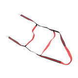 Boat Marine Rope Ladder Boarding Rope Ladder for Inflatable Boat Kayak Motorboat Canoeing Red 3 Stairs