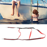 Boat Marine Rope Ladder Boarding Rope Ladder for Inflatable Boat Kayak Motorboat Canoeing Red 3 Stairs