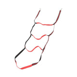 Boat Marine Rope Ladder Boarding Rope Ladder for Inflatable Boat Kayak Motorboat Canoeing Red 4 Stairs